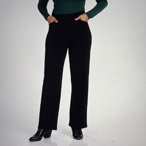 Woolx Ellie Black Merino Wool Blend Pants SP